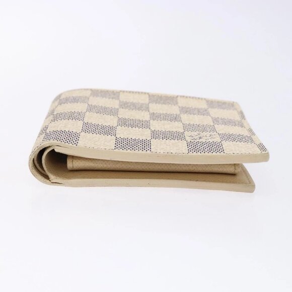 LOUIS VUITTON Damier Azur Porte Feuille Marco Bifold Wallet N60018 Auth 138920V - Picture 6 of 16